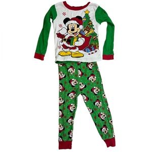Disney Mickey Mouse Christmas Pajamas 4T